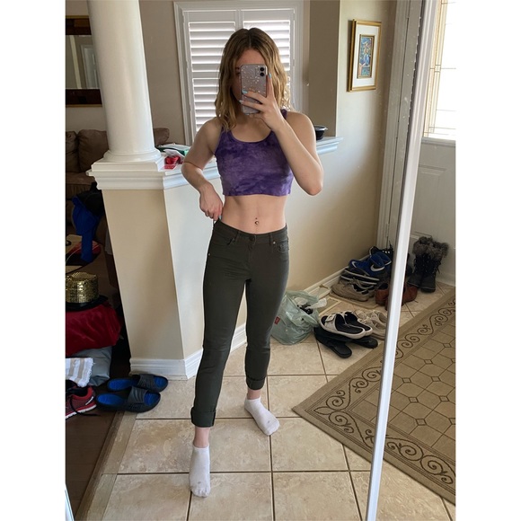 Garage Olive Green High-Rise Jeggings - Picture 3 of 5